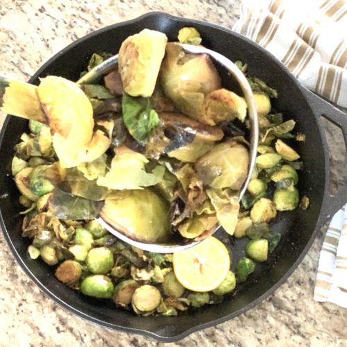 crispy stovetop brussels sprouts healthy recipes dinner ideas stovetop veggies cast iron brussels sprouts