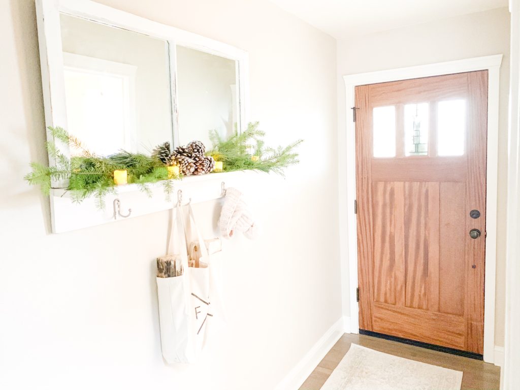 farmhouse entryway simple christmas decor scandinavian christmas ideas farmhouse christmas decor