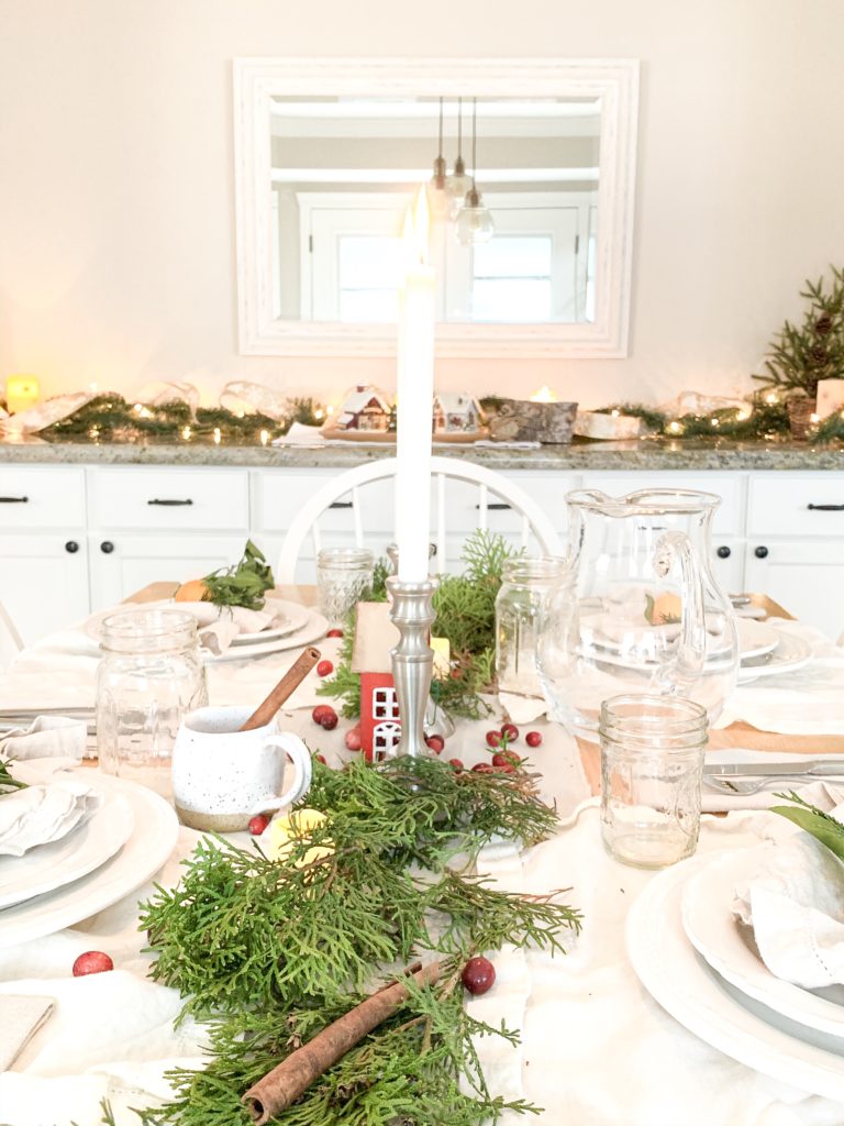 farmhouse kitchen table farmhouse tablescape christmas tablescape christmas table top farmhouse christmas table farm table simple christmas decor farmhouse christmas decor ideas scandinavian christmas decor ideas