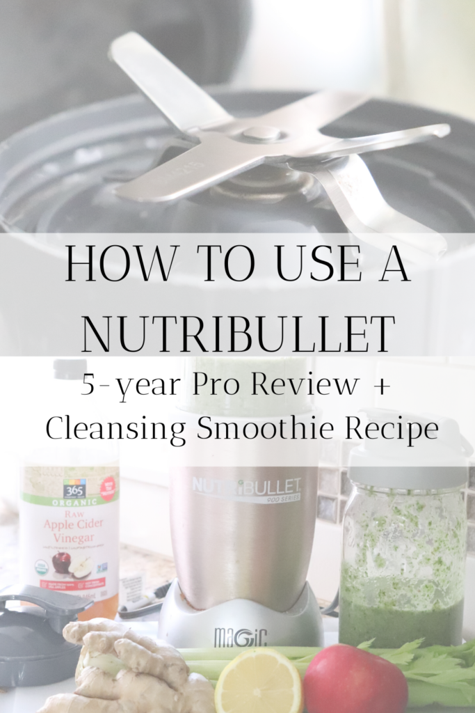 How to use a NutriBullet + 5 Year Pro Review and a Cleansing Smoothie Recipe. 

#cleansingsmoothie #smoothie #smoothies #smoothierecipe #nutribullet #nutribulletpro #magicbullet #nutribulletreview #magicbulletreview #nutribulletproreview #howtouseanutribullet #prosandconsofnutribullet #howotmakeacleansingsmoothie #healthyliving #healthandwellness #healthyeating #foodie #health #healthylifestyle 