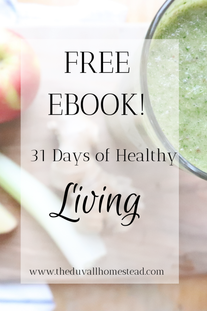 free ebook 31 days of healthy living recipes homesteading healthy recipes yoga poses organization house cleaning simple budgeting template

#healthyliving #homestead #farmtotable #recipes #yoga #budgeting #organization #lifeorganization #2020newyear #simpleliving #homestead #farmhouse #healthy #healthyrecipes