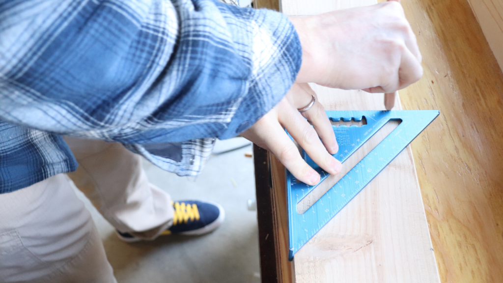 Measuring for a DIY garage shelf