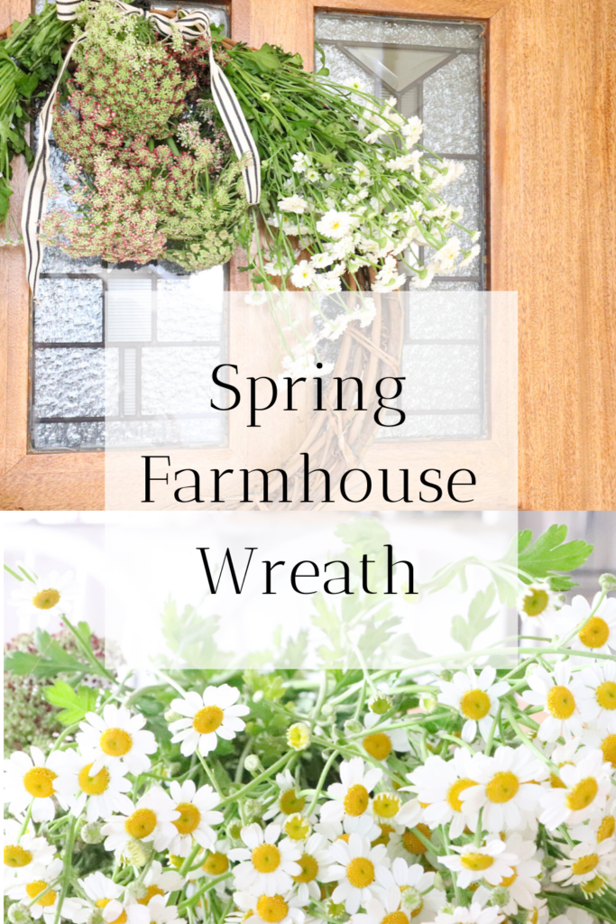 How to make a simple spring farmhouse wreath with fresh flowers. I love spring! Bringing in new flowers give your home a fresh scent and also just brings new life into the room. This wreath could go on your tabletop decor or the front door during spring time. Grab your favorite flowers, a wreath frame, and cable ties to make this simple spring wreath. 

#spring #farmhouse #flowers #wreath #howtomakeawreath #homemade #diy #diywreath #homemadewreath #fresh #beautiful #simple #cheap #easy #homestead