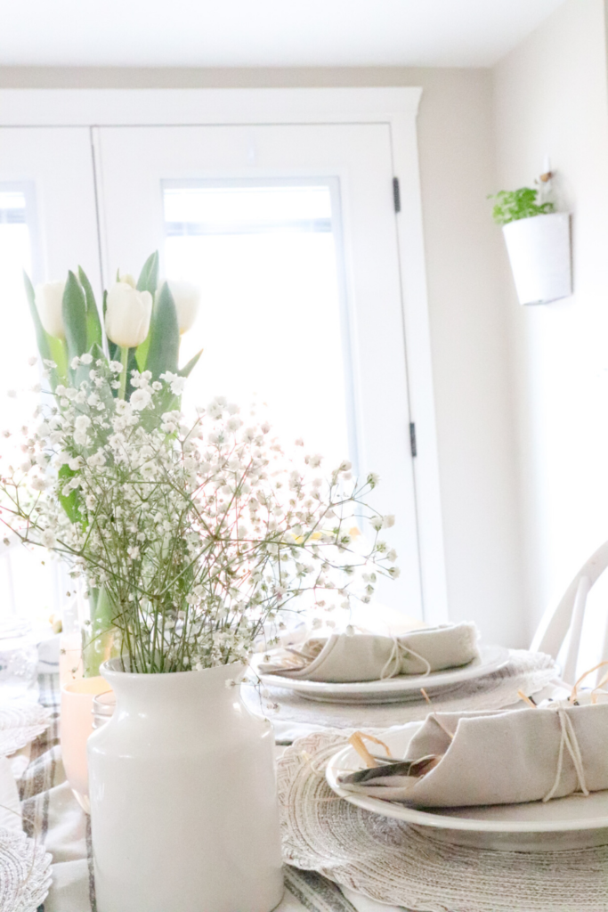 Spring Tablescape Decor Idea for Brunch — 2 Ladies & A Chair