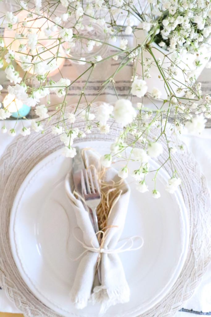 how to fold a cloth napkin for spring simple farmhouse table setting