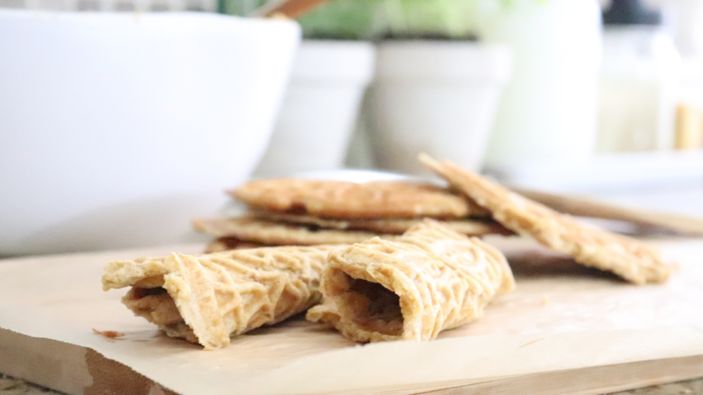 These sourdough pizzelles are the perfect gut-healthy treat, or lather them with peanut butter for lunch. So many options! With no added artificial sugar, these pizzelles are a great snack recipe for kids too. 