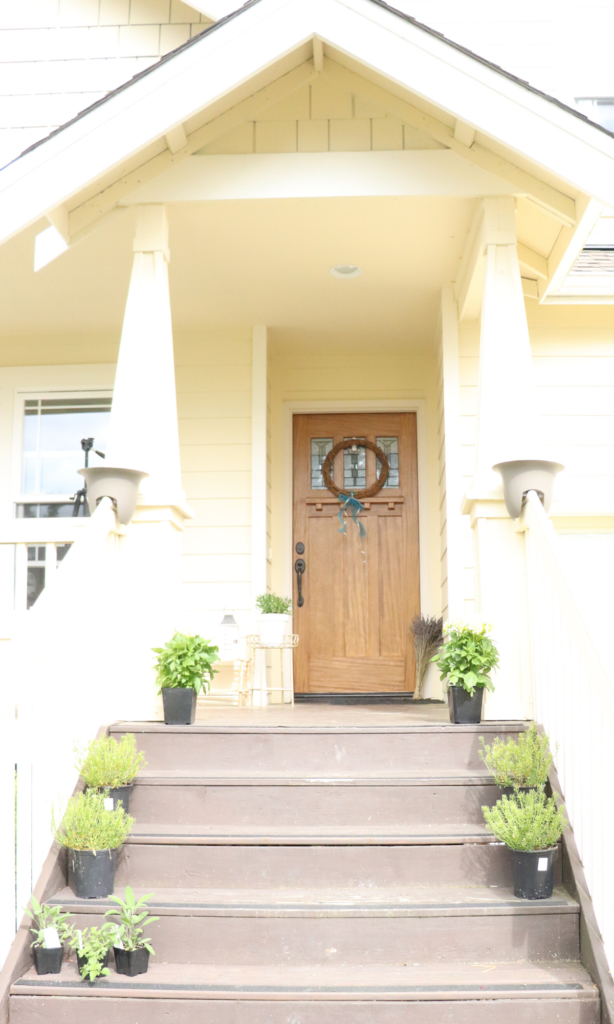 farmhouse garden front porch