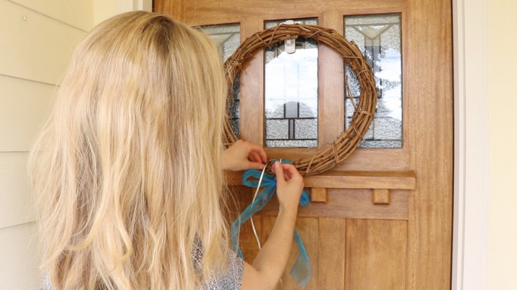 DIY simple farmhouse wreath