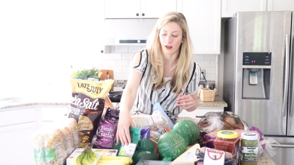 Watermelons and bananas from Costco grocery haul