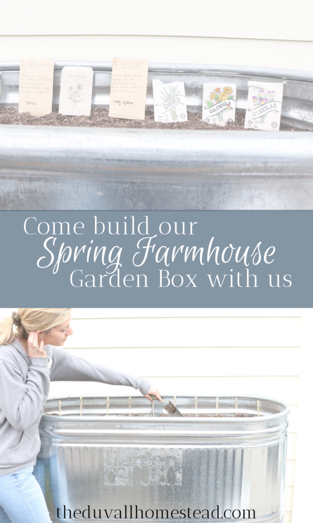 DIY Stand for Trough Planter Box - The Duvall Homestead