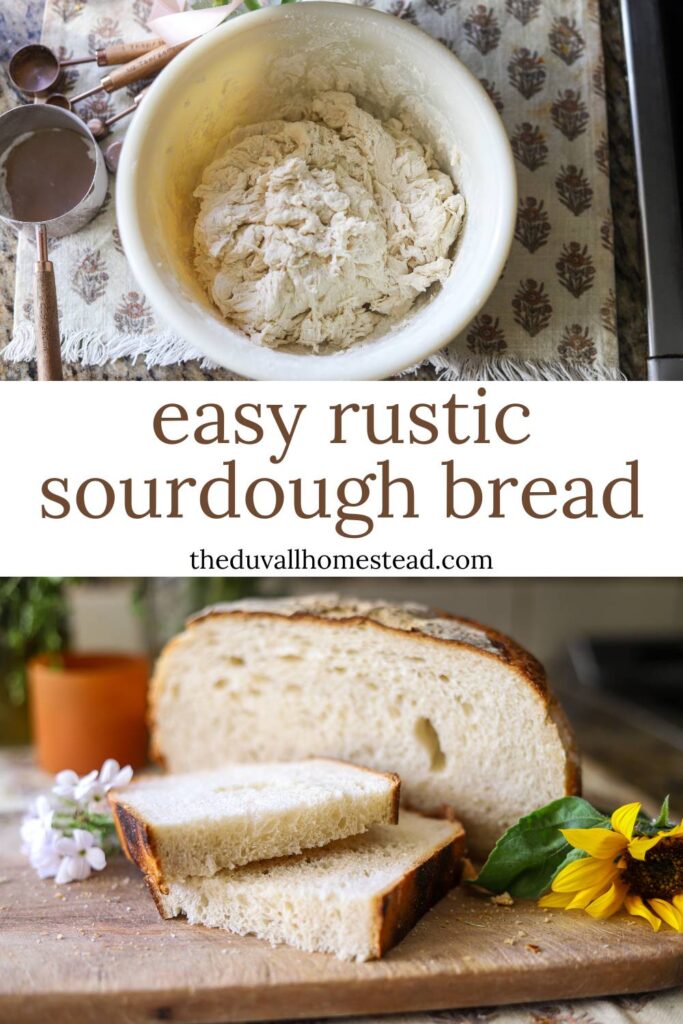 Sourdough bread is a classic boule recipe that is crispy on the outside and soft and chewy on the inside. This sourdough bread recipe using cups is easy to follow and perfect for the beginner sourdough bread maker.