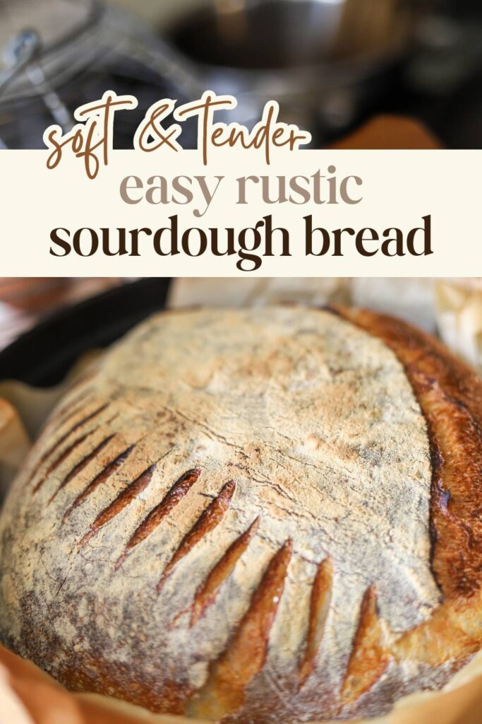 Sourdough bread is a classic boule recipe that is crispy on the outside and soft and chewy on the inside. This sourdough bread recipe using cups is easy to follow and perfect for the beginner sourdough bread maker.