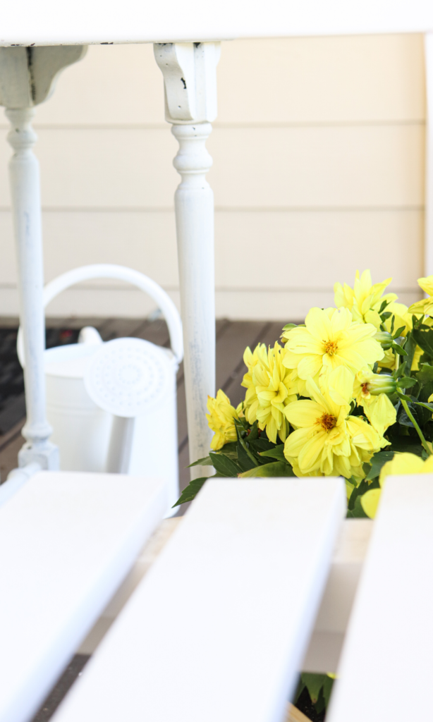 DIY Stand for Trough Planter Box - The Duvall Homestead