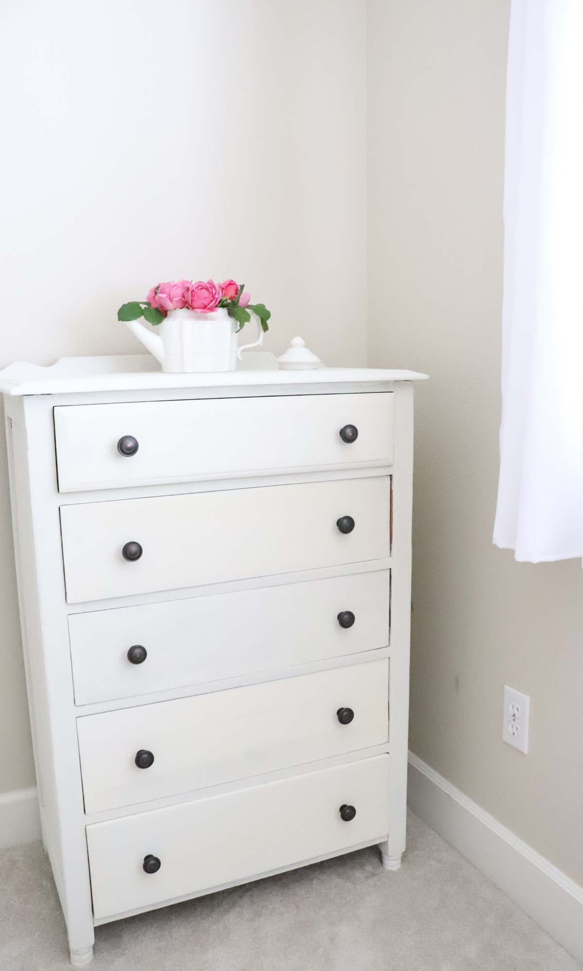 how to refinish an old dresser