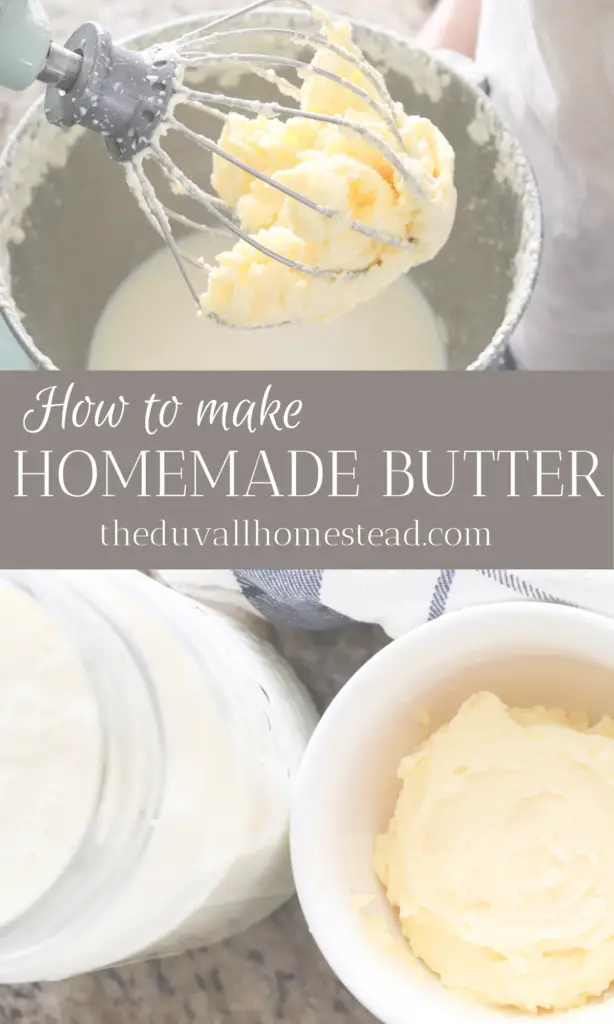 Learn how to make your own homemade butter from cream!

#howtomakebutter #homemadebutter #farmfresh #butter #recipe #tutorial #simple #mixer #easy #healthy #guthealthy #rawmilk #heavycream #fromscratach #homemade