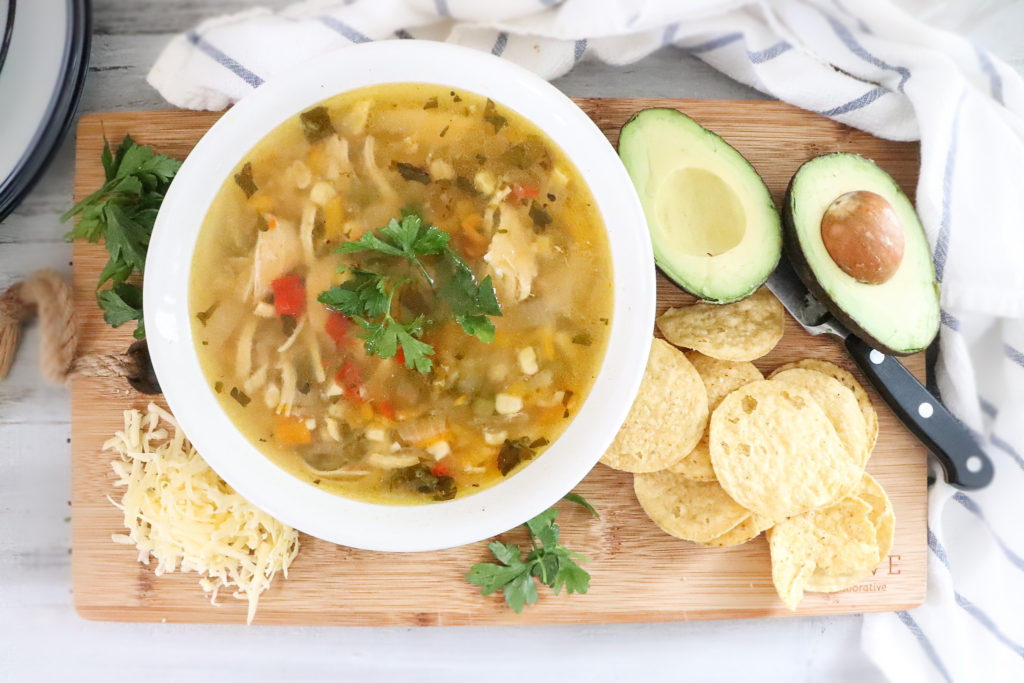 Easy Instant Pot Summer Dinner Idea - Chicken Tortilla Soup. Get all the tastes from a fresh chicken taco into this healthy and delicious soup made with bone broth. A favorite on our summer dinner table! 

#soup #chicken #tortilla #instantpot #healthy #mealideas #dinnerideas #easy #simple #bonebroth #food #foodie #instantpotdinnerideas #avocado #summermealideas #dinner #familymealideas #kidfriendlysoup 