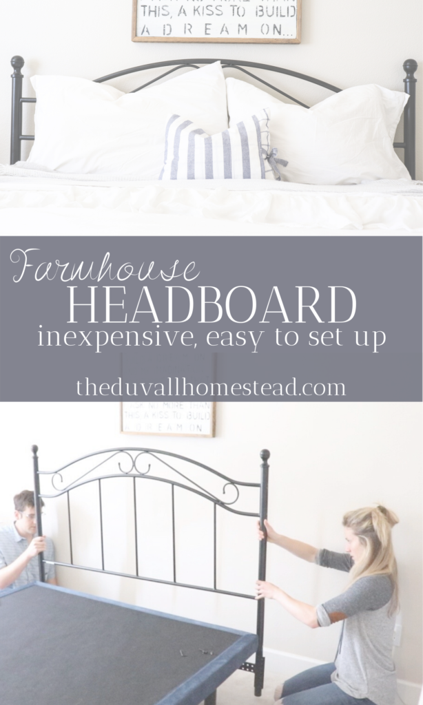 This beautiful headboard was inexpensive and easy to install. Sharing how to install a headboard into your existing bed frame and what you'll need to be successful in under 3 hours. 

#farmhouse #bedroom #bedframe #headboard #farmhouseheadboard #homedecor #room #home #decor #simple #homestead #inspo #diy #inexpensive #black #steel #blacksteelheadboard 