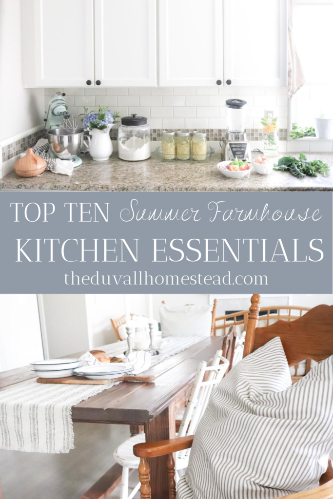 top 10 Summer farmhouse kitchen essentials 

#summer #kitchen #farmhouse #organization #kitchenessentials #bestkitchentools #summer #homedecor #farmhousestyle