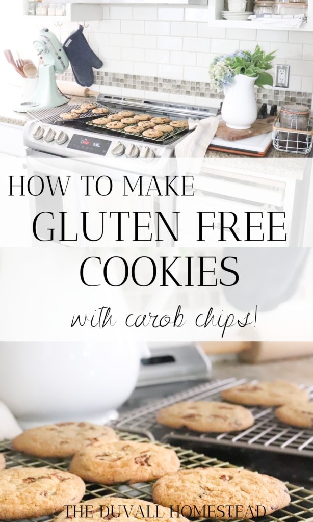 Make these delicious gluten free cookies that are chewy and use carob chips, a healthier version of chocolate with less sugar and zero caffeine. Our go to for all things sweet by healthy!
#carobchips #glutenfree #cookies #fallrecipes #warmcozyrecipes #cozyfallrecipes #glutenfreecookies #cookierecipe #carobchipcookies