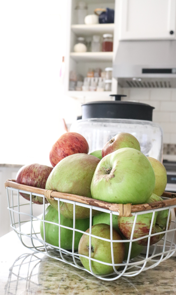 apples in the kitchen for fall