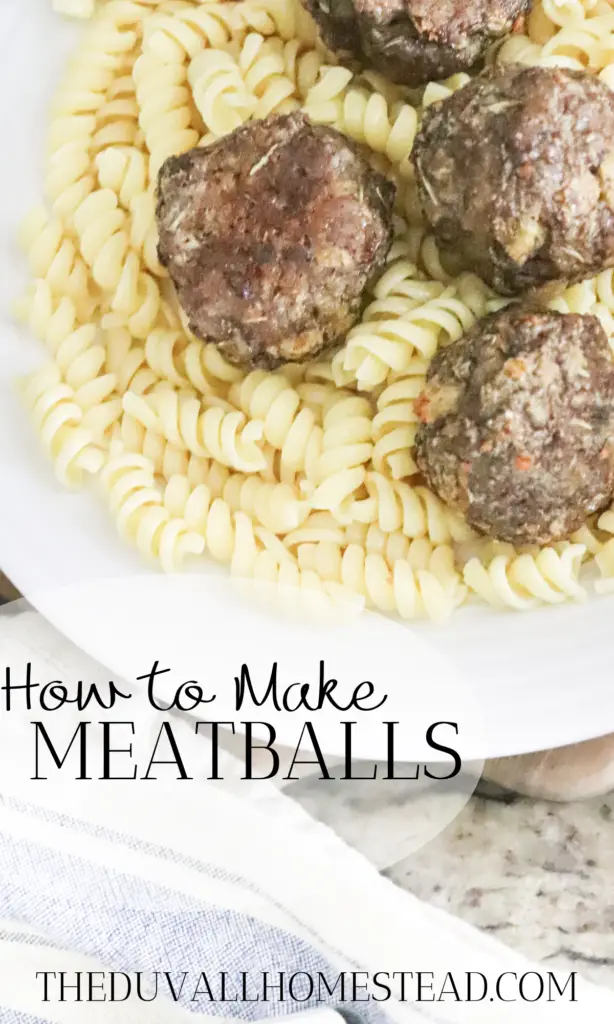 Meatball Recipe from scratch for pastas, chili, and more. 

It is so important for me to cook homemade, from scratch meals for us every single night. That's one of the reasons I came up with this homemade meatball recipe, so I could provide more variation using ground meats. 

#meatballs #meatballrecipe #fromscratch #howtomakemeatballs #pasta #beef #homemade #healthy #cooking #dinner #food #foodie #bestrecipes #recipes #familyrecipes #healthydinnerideas #dinnerideas #partyrecipes 