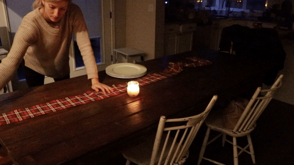 Rustic Farmhouse Christmas Dining Table - The Duvall Homestead