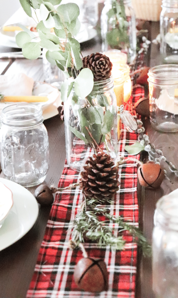 Get inspired to create a rustic farmhouse Christmas dining table setting with your own two hands to enjoy all season long. If there is any time of year to go all-out on the dining table decor, Christmas is the perfect fit. With a few handmade items and a teeny tiny surprise for your guests, you might just create a magical dinner that will be remembered well into the new year. 

#christmas #diningtable #tablesetting #table #farmhousetable #tablescape #diy #homemade #handmade #christmasdecor #farmhousedecor #farmhousechristmas #rustic 