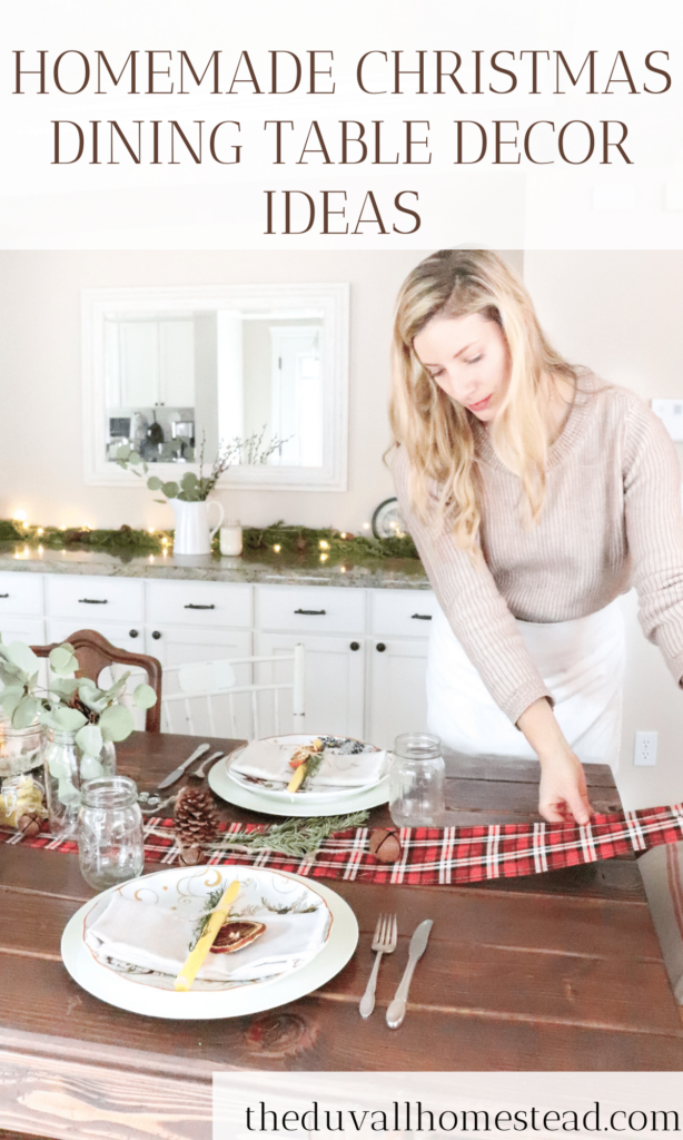 Rustic Farmhouse Christmas Dining Table - The Duvall Homestead