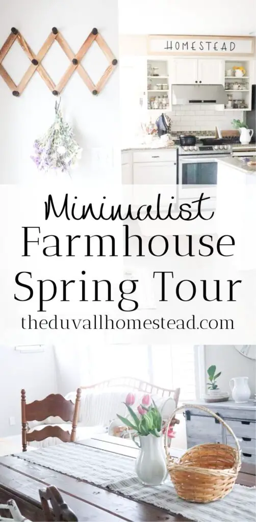 Join me for a minimalist farmhouse spring home tour. 

#minimalism #spring #hometour #homedecor #farmhouse #homestead #minimal #decor #minimalist #home #decorating #ideas #spring #summer