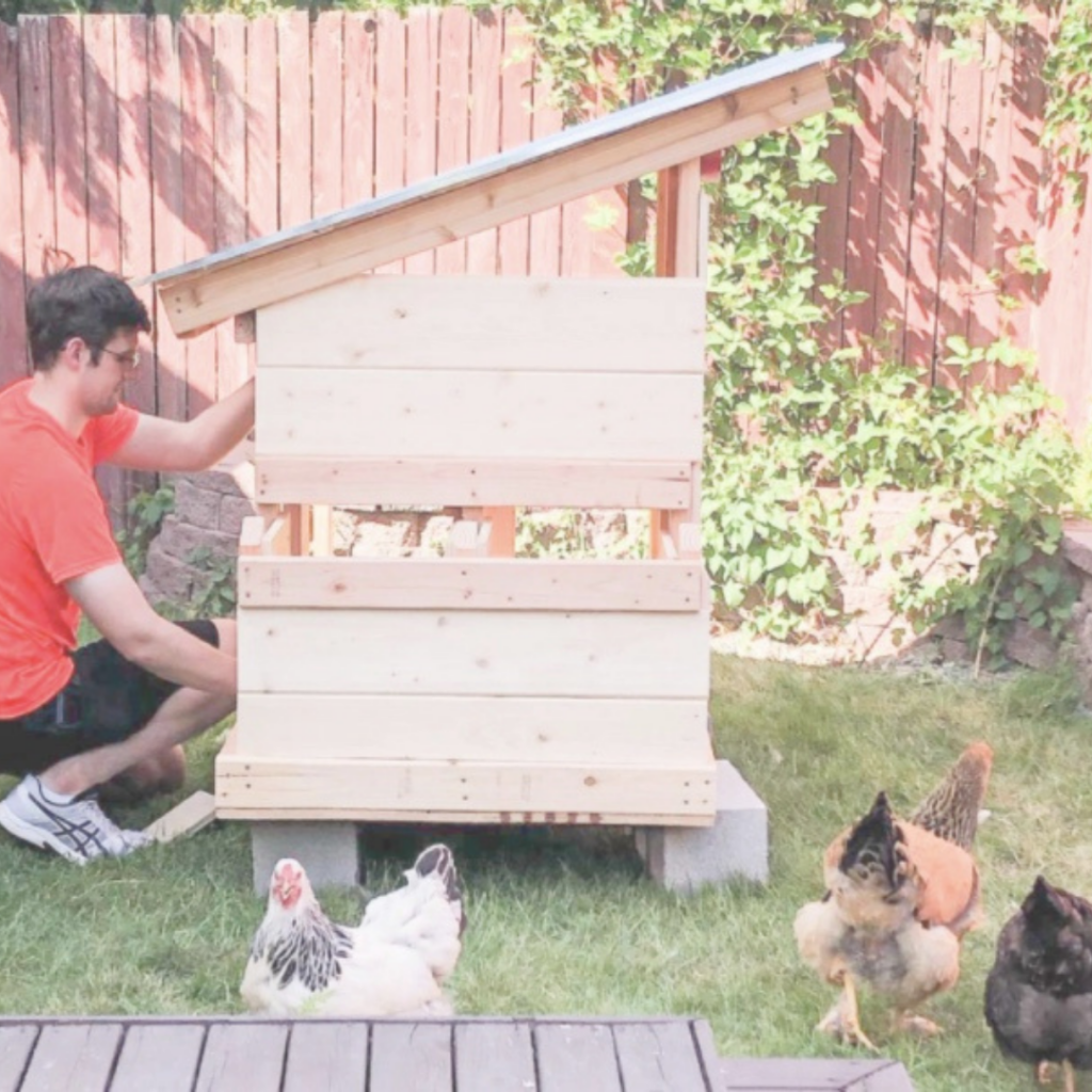 Small backyard chicken coop

#chickenkeeping #chickencoop #farmhouse #homestead #diy #chickens #backyard