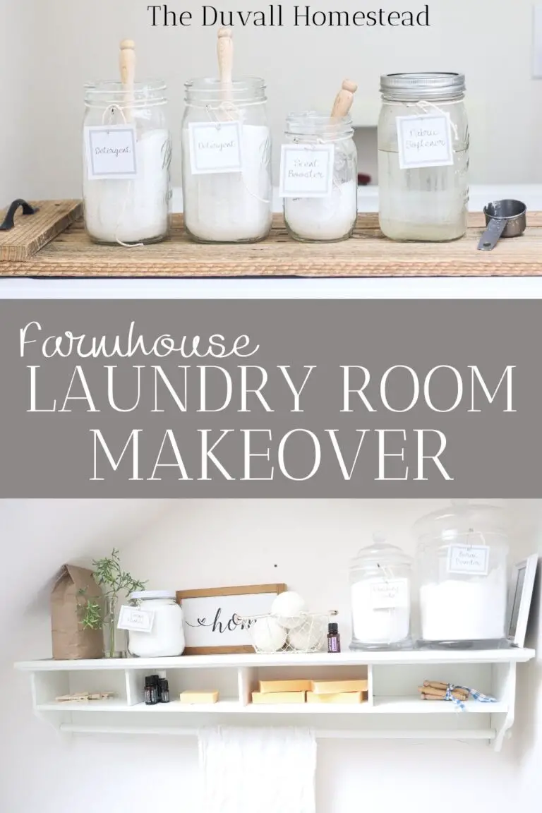 Laundry Room Makeover + FREE Printable Laundry Labels!