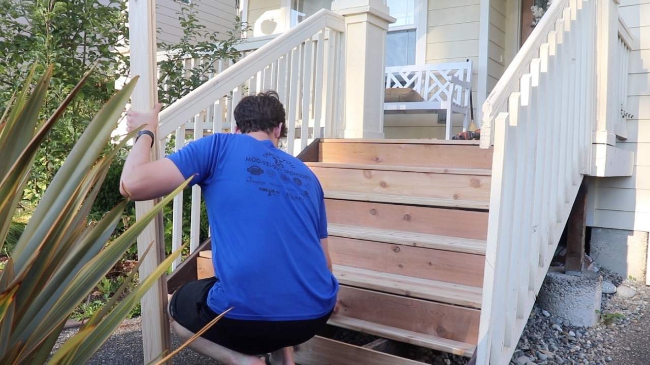 How to Build Porch Steps on old Stringers The Duvall Homestead