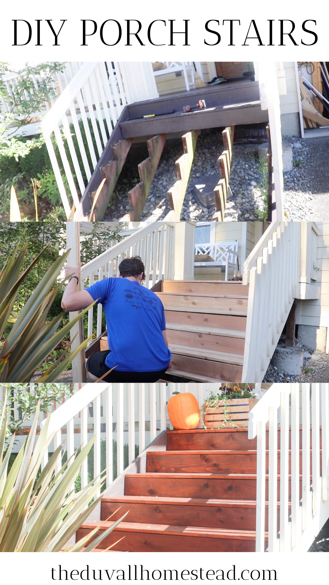 How to Build Porch Steps on old Stringers The Duvall Homestead