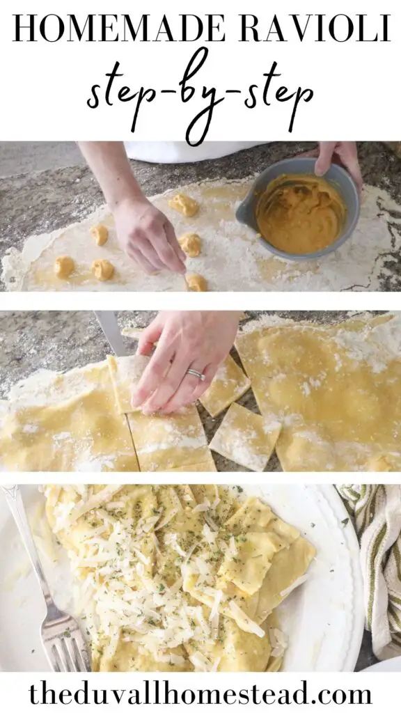 This homemade einkorn ravioli is warming and delicious, with a hand crafted dough that's easy to make and doesn't require a pasta maker or mold. With butternut squash filling, every bite is a little slice of fall. Enjoy!

#einkornravioli #ravioli #einkorn #einkornravioli #homeaderavioli #nopastamaker #nomold #howtomakeravioli #healthydinner #fallrecipes #fallmealideas #food #recipeshare #fallfood
