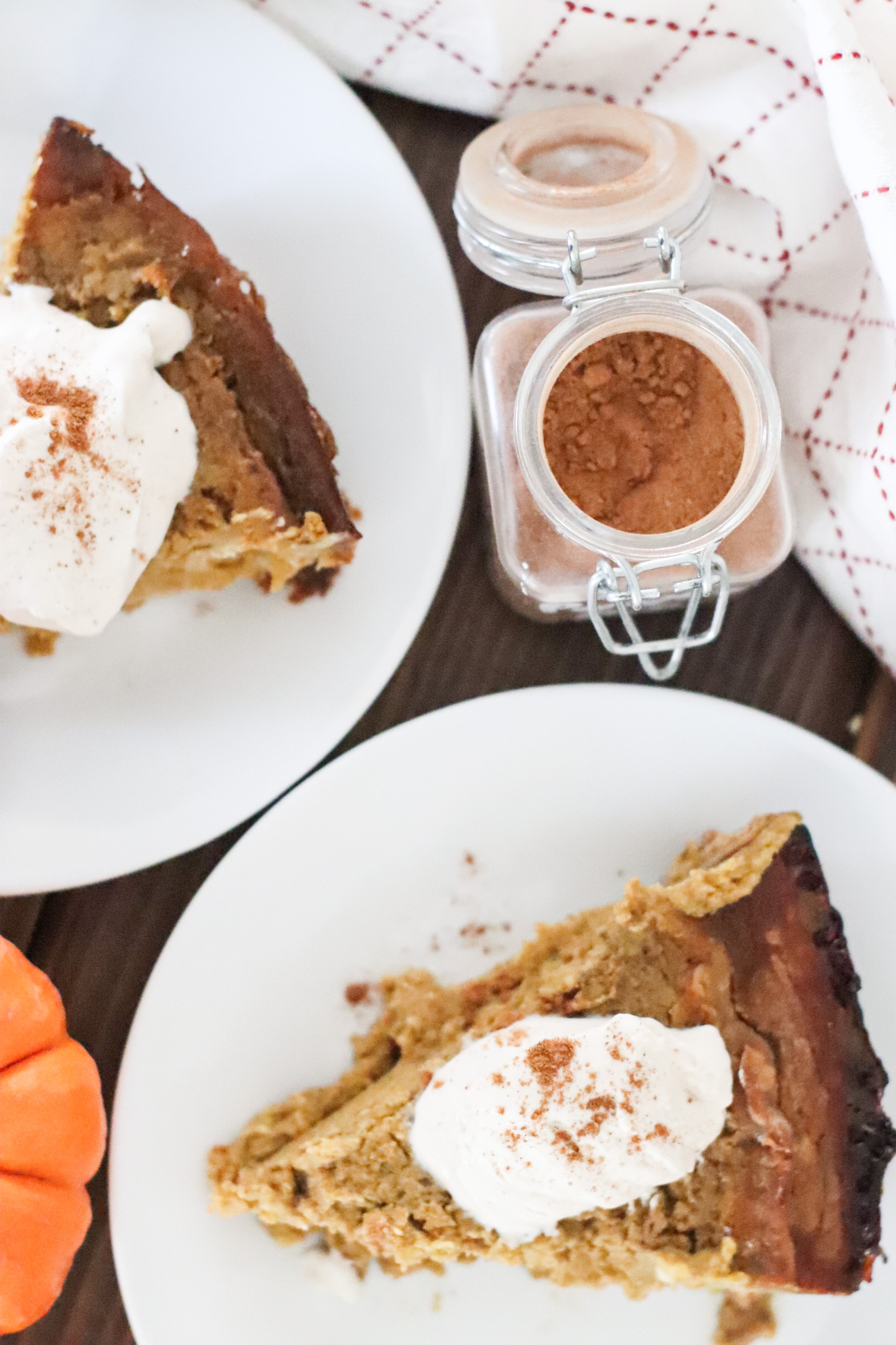 naturally sweetened pumpkin pie