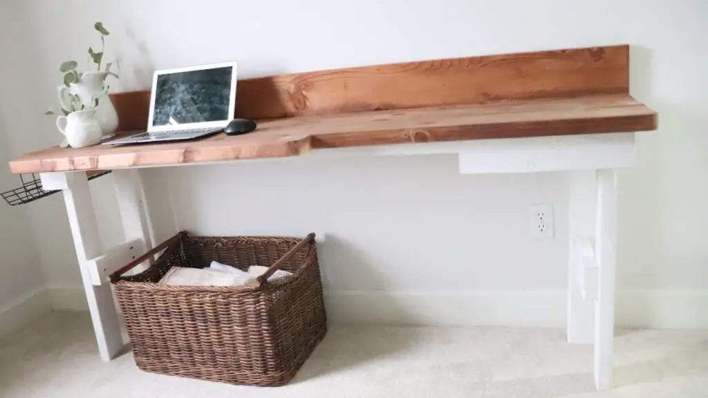 Learn how to build a computer desk from scratch for $50 with this easy tutorial. I am so thankful my husband built this desk for me!

#computerdesk #office #tableforcomputer #computertable #howtobuildadesk #diydesk #longdesk #fromscratch #wooddesk