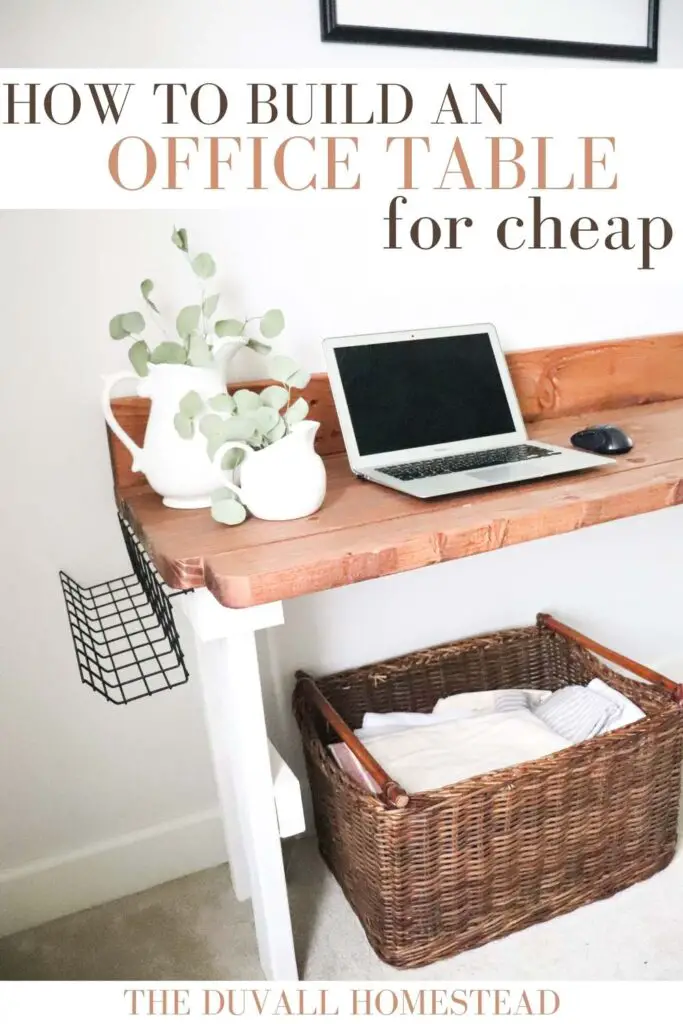 Learn how to build a computer desk from scratch for $50 with this easy tutorial. I am so thankful my husband built this desk for me!

#computerdesk #office #tableforcomputer #computertable #howtobuildadesk #diydesk #longdesk #fromscratch #wooddesk