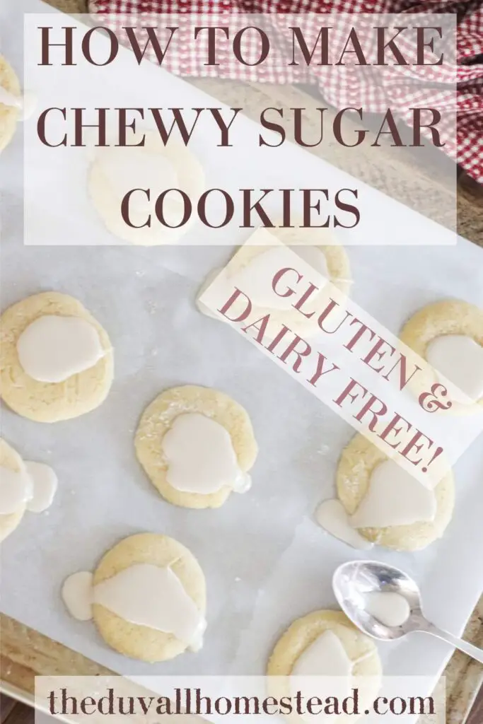 These gluten-free dairy-free sugar cookies are chewy on the inside for a melt in your mouth dessert. Dress them up with this icing or enjoy them plain. 

#glutenfree #dairyfree #sugarcookies #glutenfreesugarcookies #dairyfreesugarcookies #healthycookies #cookierecipe #christmascookies #healthysugarcookies 