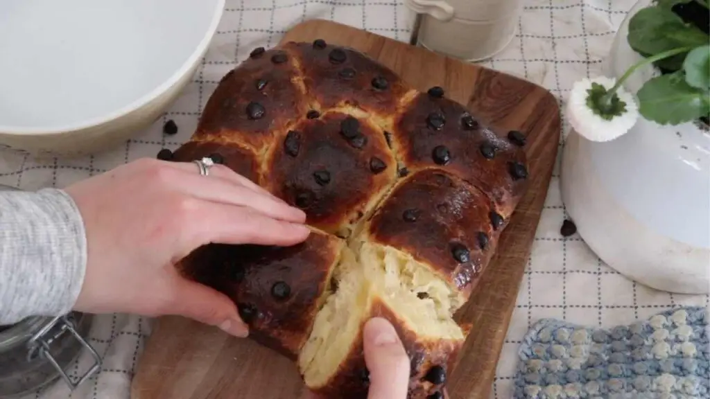 sourdough brioche with chocolate chips easter brunch recipes