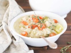 creamy chicken and rice soup
