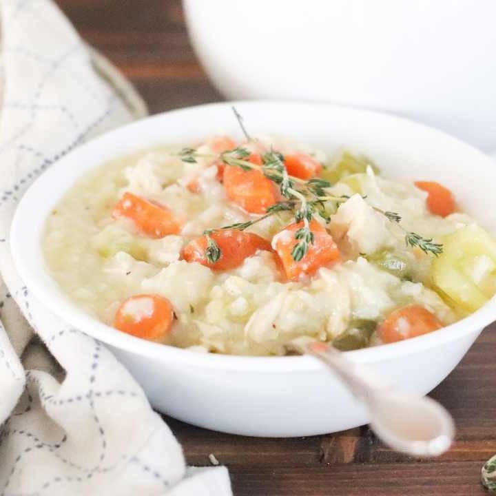 creamy chicken and rice soup healthy summer family meal ideas bone broth recipes