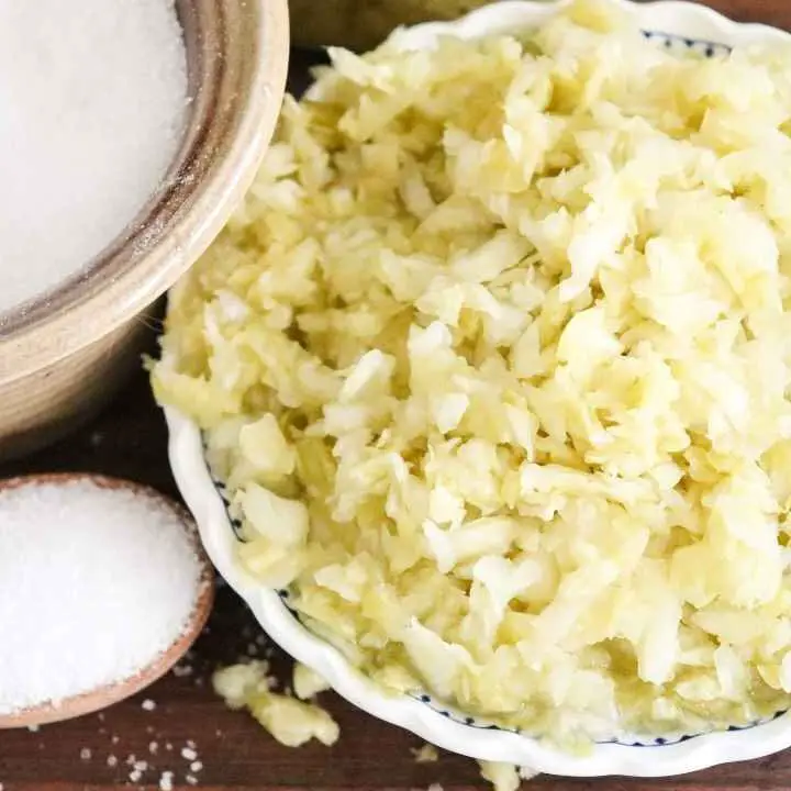 homemade sauerkraut in a mason jar easy tutorial traditional kraut recipe