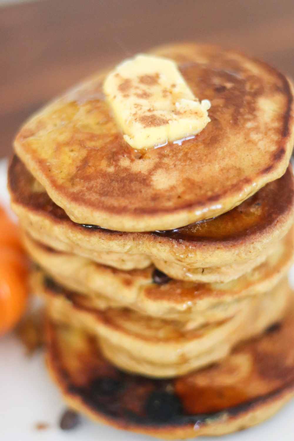 fluffy einkorn sourdough discard pumpkin pancakes