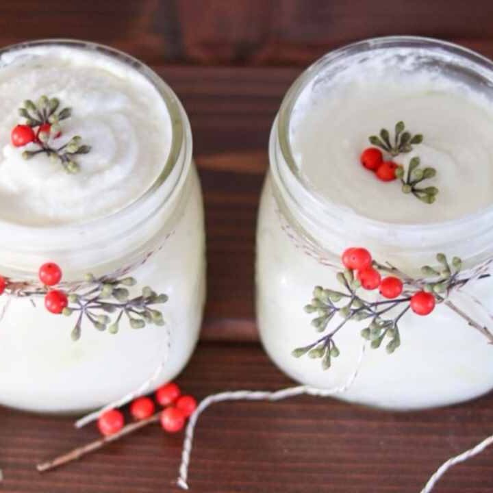 homemade body butter with essential oils dIY christmas lotion recipe juniper berry and shea butter