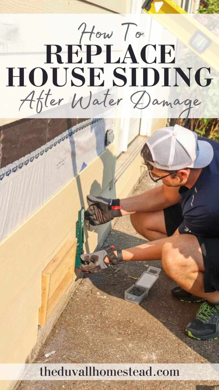 How to Replace Siding on House - The Duvall Homestead