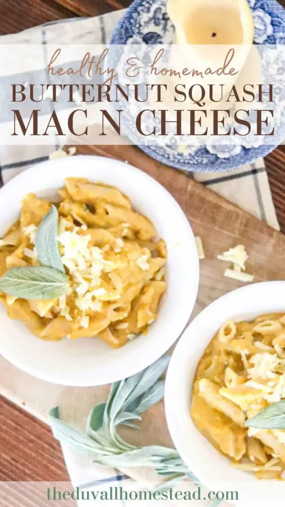 Butternut squash mac n cheese is a healthy and delicious dish you can whip up for your baby, toddler, or whole family. This recipe uses squash, bone broth, cheese, and spices. Soft, creamy noodles with a healthy butternut squash sauce makes for a sweet and savory recipe everyone will love.