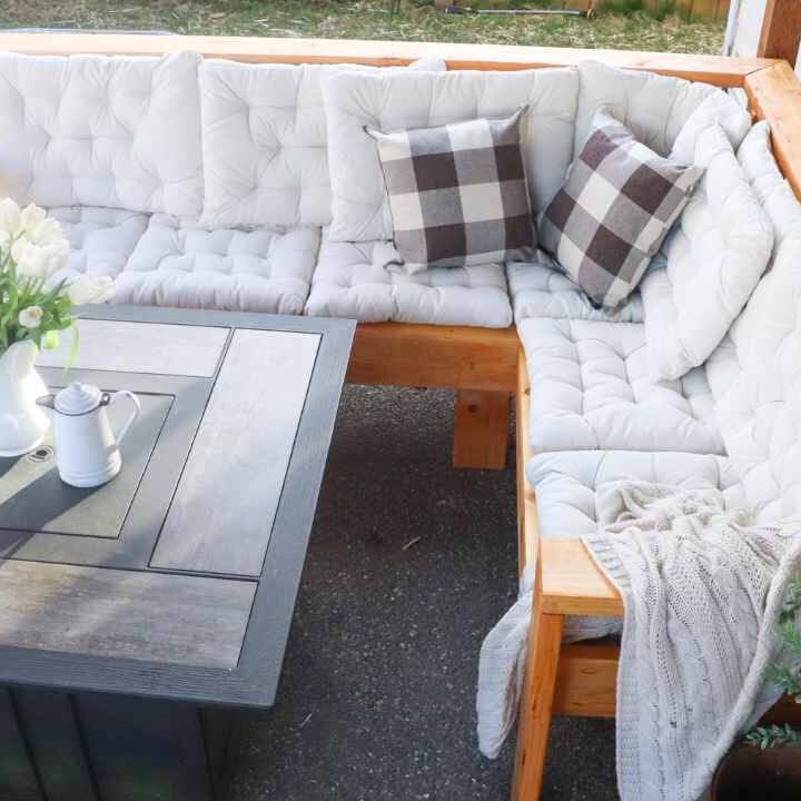 diy outdoor patio sofa couch sectional modular with plans easy pine wood outdoor couch