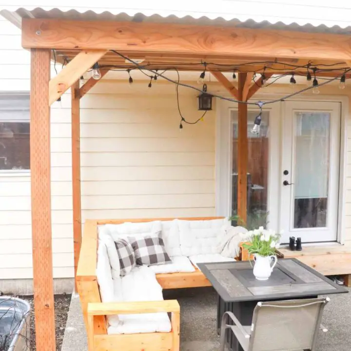DIY free standing patio cover