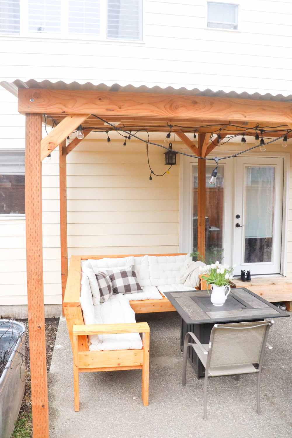 DIY free standing patio cover