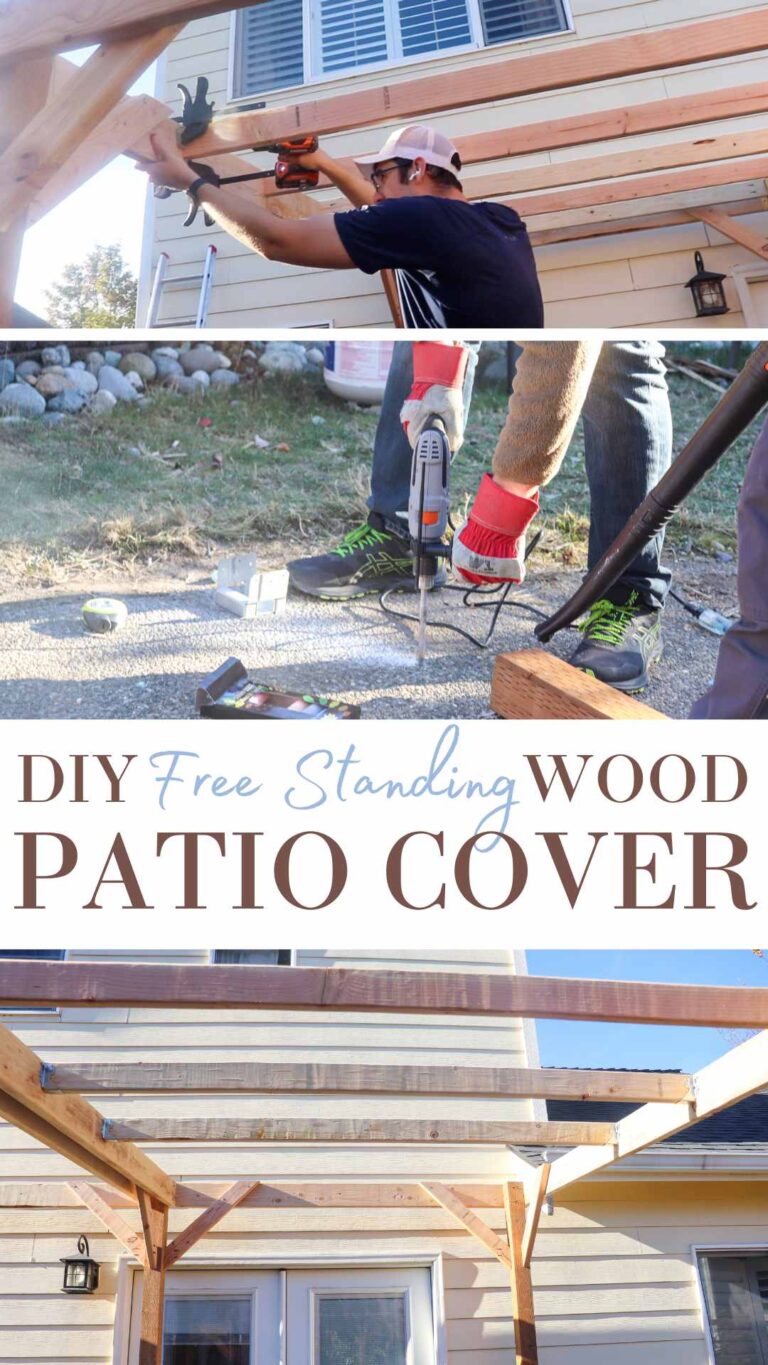 DIY Freestanding Patio Cover The Duvall Homestead